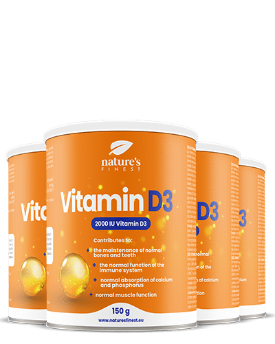 Βιταμίνη D3 , Ποιοτική Βιταμίνη D3 , Βιταμίνη του Ηλίου , Υγιή Οστά , Δόντια , Μυϊκή Ισχύς , Ανοσοποιητικό Σύστημα , Εξαιρετική Γεύση , 3+1 , 450g