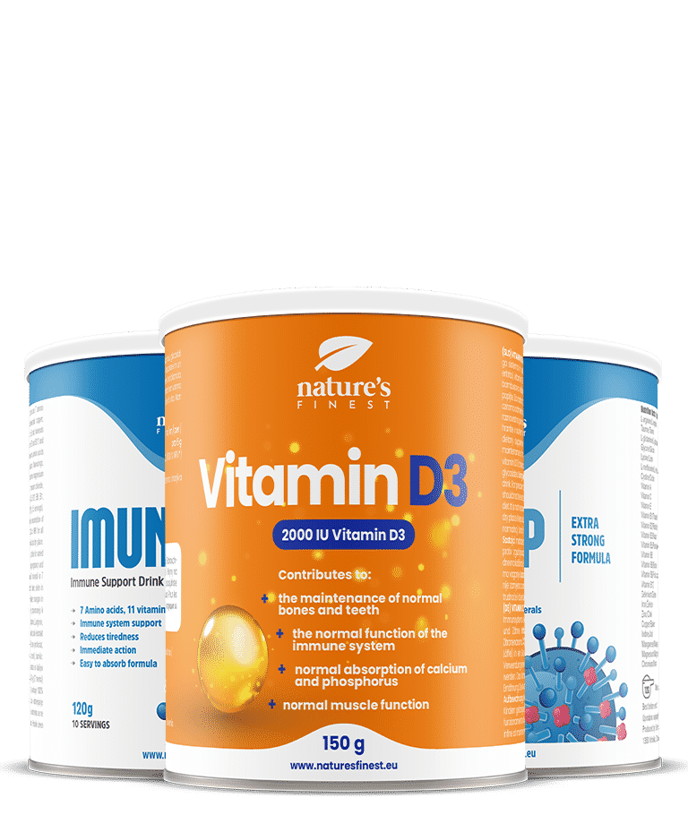 Προϊόν 2x IMUNUP + Βιταμίνη D3 σε σκόνη , 1+1 Δώρο , Ενισχύει το ανοσοποιητικό σύστημα , Περιέχει αμινοξέα , Βιταμίνη D3 για την ανοσοποιητική υγεία
