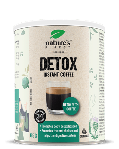 Detox Coffee , Αποτοξίνωση Απώλεια Βάρους , Βελτιωμένη Πέψη , Ενέργεια , Αγκινάρα, Σταχτοπούτα, Χλωρέλλα , Πρεμιέρα Αραβικά , 125g
