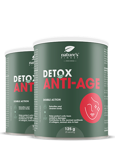 Detox Anti-Age 1+1 ΔΩΡΕΑΝ , Πόσιμος Ομορφιά Anti-Aging , Αντικατάσταση Κολλαγόνου , Βιταμίνες Νύχια Μαλλιά , Αντιρυτιδικό , Φυσικό , 250g
