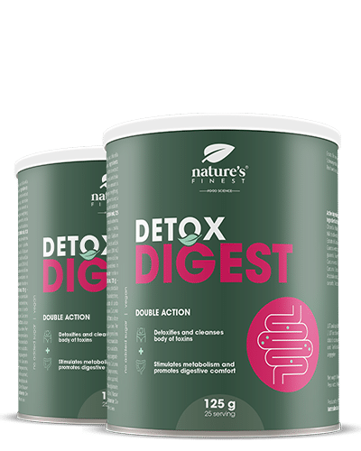 Detox Digest 1+1 , Πρόγραμμα απώλειας βάρους και πέψης 2 σταδίων , Αφαιρέστε τις τοξίνες , Προωθήστε την Άνεση , Αφαιρέστε Βαρέα Μέταλλα  , 250g