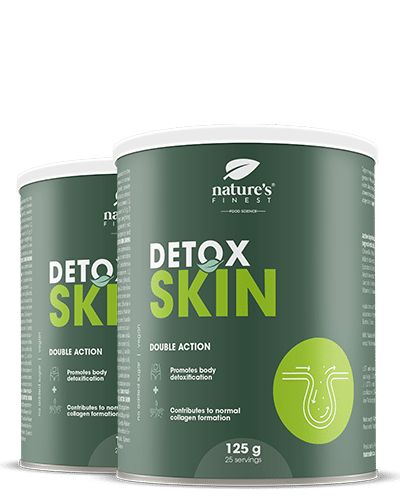 Detox Skin 1+1 ΔΩΡΟ , Φόρμουλα ομορφιάς 2 σε 1 , Καθαρίζει το σώμα , Μειώνει τις ρυτίδες , Υαλουρονικό οξύ , Βιοτίνη , Αντιγήρανση , 250g