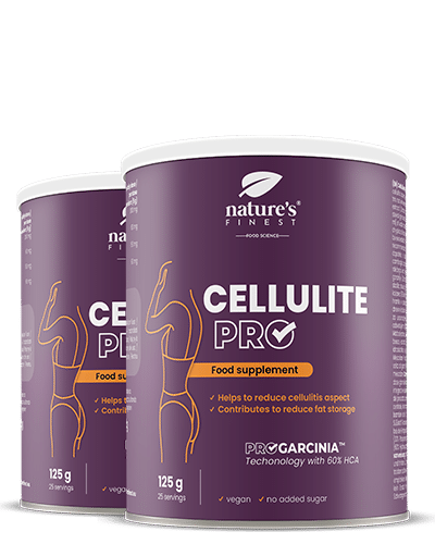 Anti Cellulite Pro , Εξάλειψη κυτταρίτιδας , Υποστήριξη αδυνατίσματος , Υδροξυκιτρικό οξύ , Εκχύλισμα Garcinia Cambogia , HCA , 150g