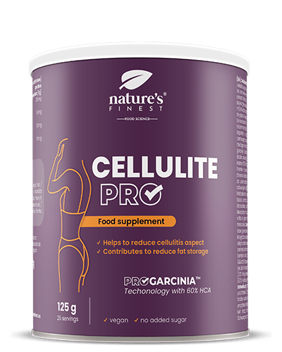 Anti Cellulite Pro , Εξάλειψη κυτταρίτιδας , Υποστήριξη αδυνατίσματος , Υδροξυκιτρικό οξύ , Εκχύλισμα Garcinia Cambogia , HCA , 125g