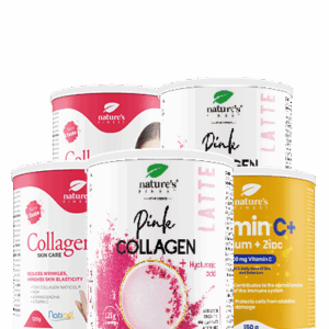 2x Φροντίδα του δέρματος με κολλαγόνο + 2x PINK LATTE Collagen + Σελήνιο πακέτο