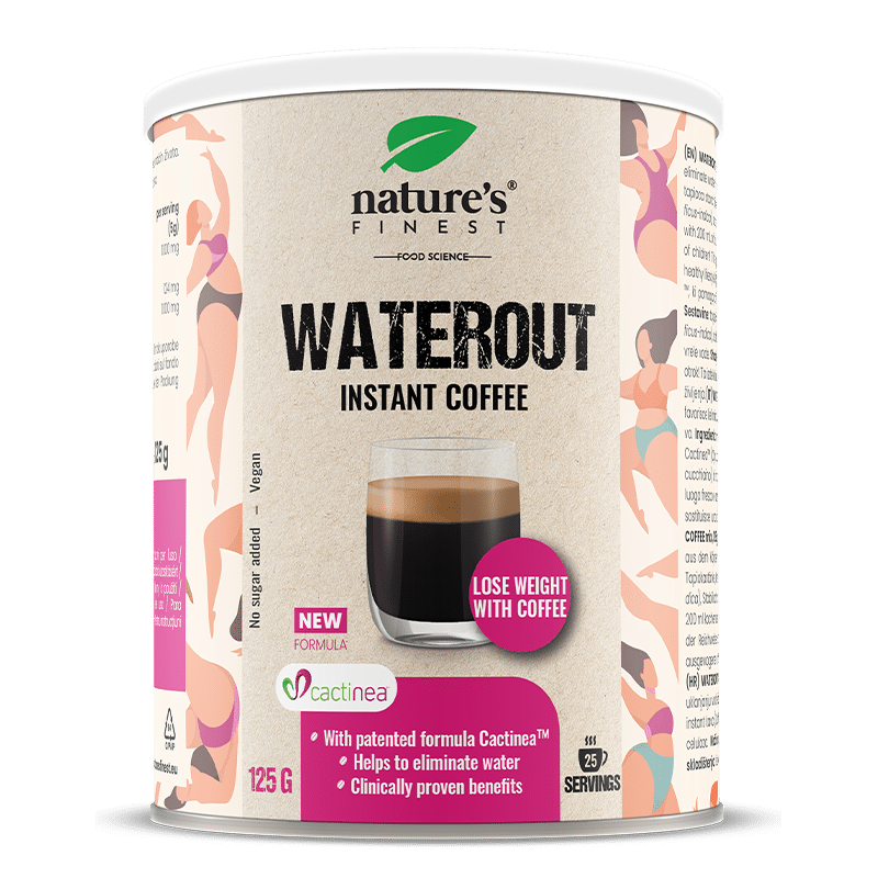 WaterOut Coffee | Απομάκρυνση της στασιμοποιημένης νερού | Σύνθεση με Cactinea™ | Μείωση του πρήξιμου και της διαφορετικότητας