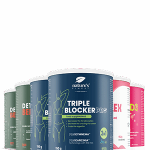 2x Detox Belly Burn + 2x Triple Blocker PRO + B-Kompleks + Vitamin D3 + Vitamin C πακέτο