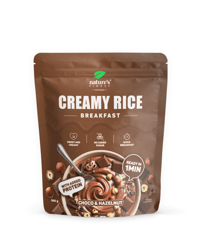 Creamy rice breakfast Choco-hazelnut